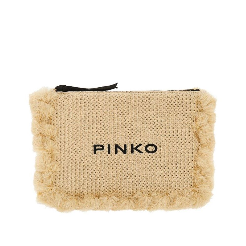 Pinko Women Woven Raffia Pouch